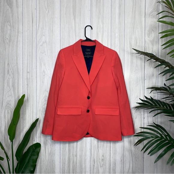 J. Crew Sommerset Blazer in Italian Stretch Wool Faded Poppy size 6 AR127 - Picture 2 of 15